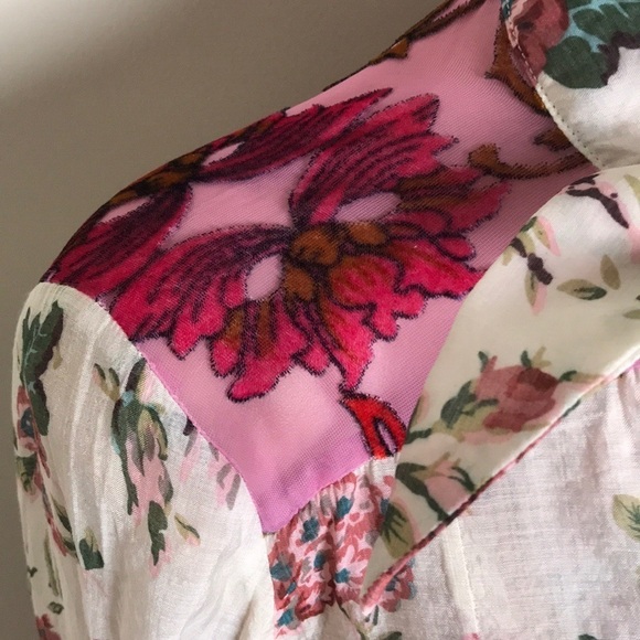 Aratta Silent Journey Diana Tie Neck Top Floral - Picture 6 of 12